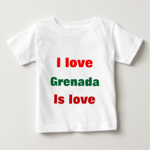Amo las camisetas de bebé de Granada
