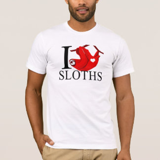 Amo las camisetas de las perezas