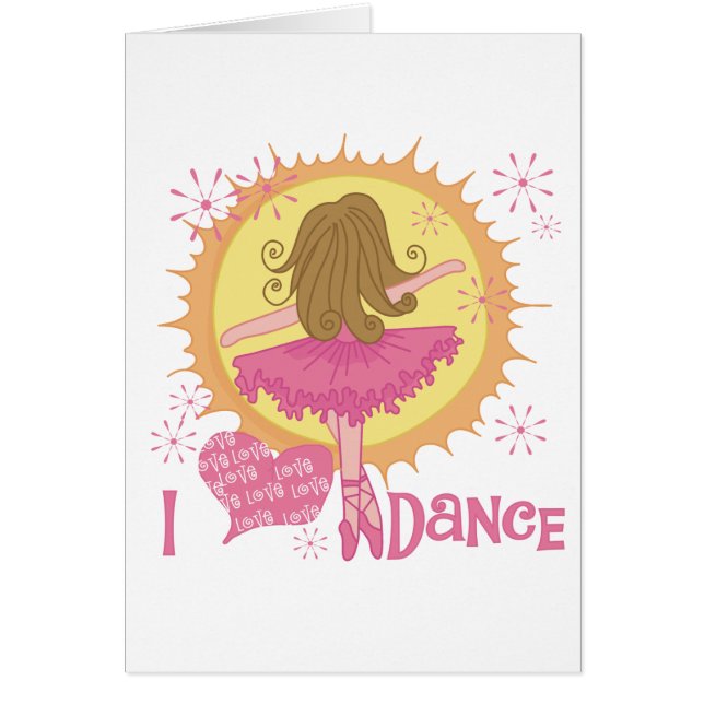 Amo las camisetas y los regalos de la danza (Frente)