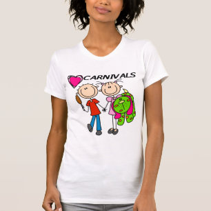 Amo las camisetas y los regalos de los carnavales