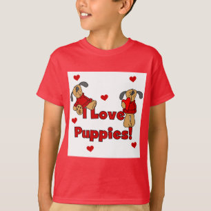 Amo las camisetas y los regalos de los perritos