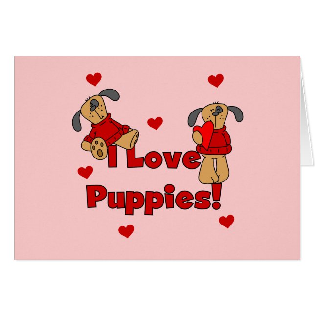 Amo las camisetas y los regalos de los perritos (Anverso (Horizontal))