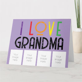 Amo las fotos de la abuela Tarjeta de Felicitación