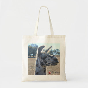 Amo las llamas, la bolsa de asas linda de la llama