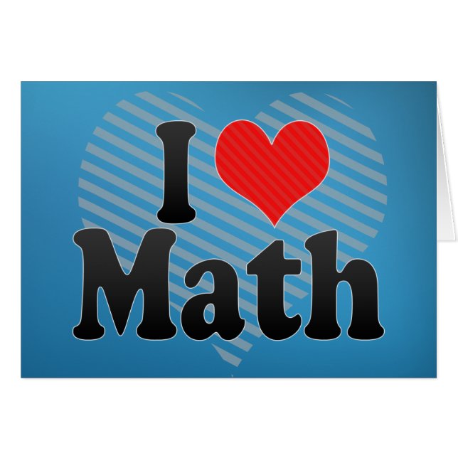 Amo las matemáticas (Anverso (Horizontal))