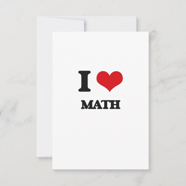 Amo las matemáticas (Anverso)