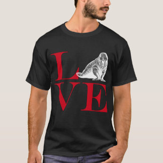 Amo las morsas - camiseta coloreada oscuridad