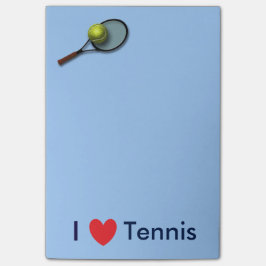 "Amo las notas del Poste-it® del tenis" 4 x 6