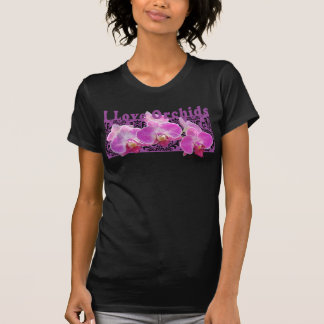Amo las orquídeas camisetas negras