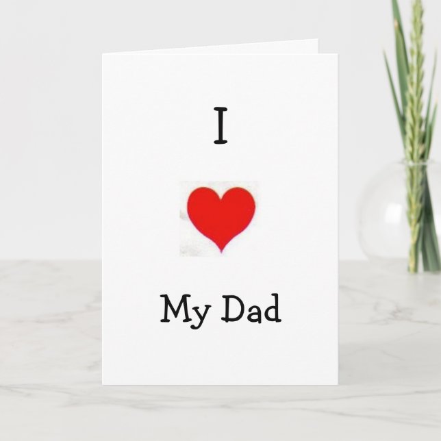 Amo las tarjetas de felicitación de mi papá (Anverso)