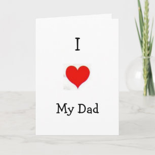 Amo las tarjetas de felicitación de mi papá