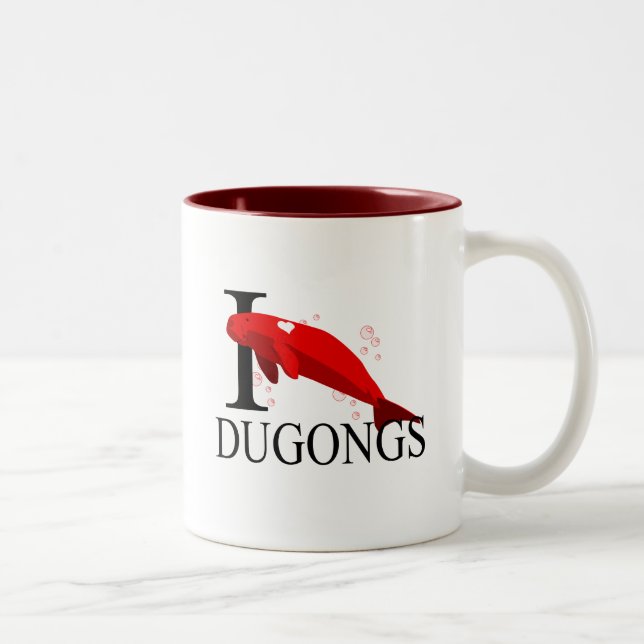 Amo las tazas de Dugongs (Derecha)
