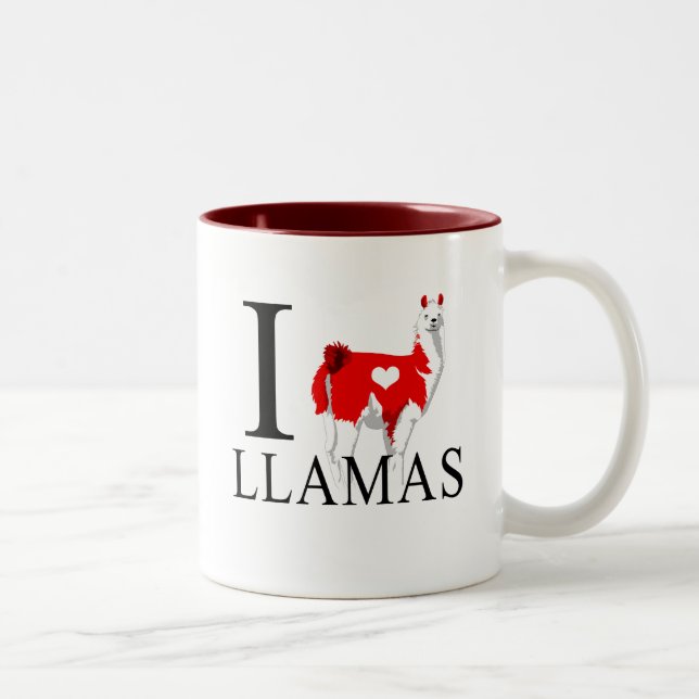 Amo las tazas de las llamas (Derecha)