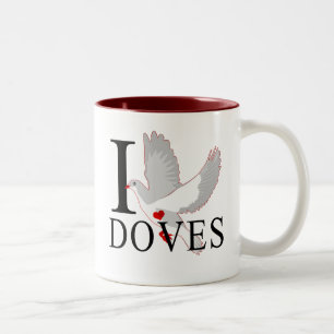 Amo las tazas de las palomas
