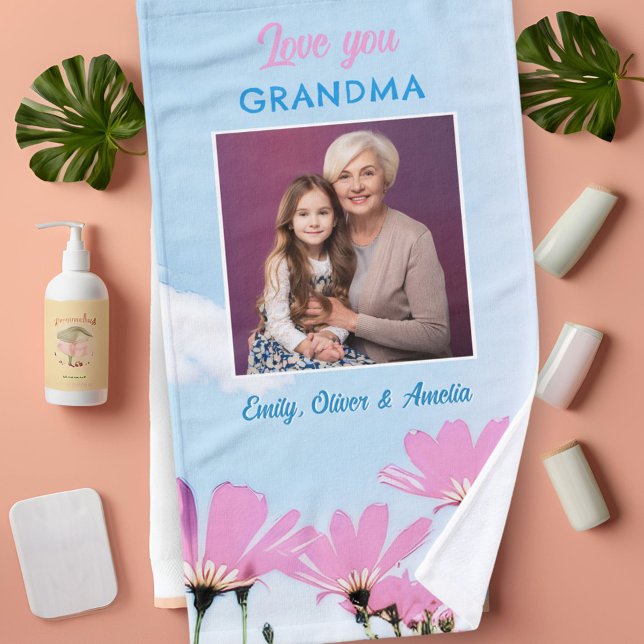 Amo lindo, abuela Flores rosas foto (Subido por el creador)