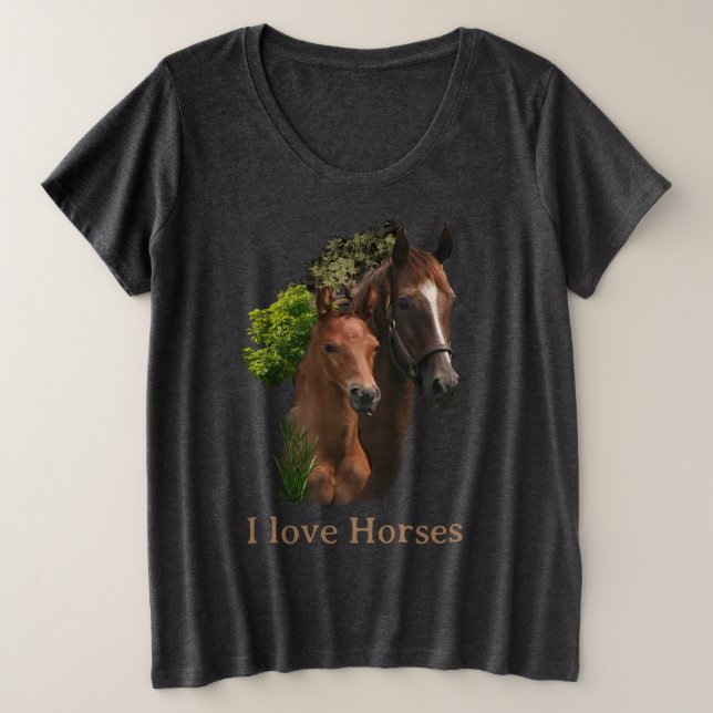Amo los caballos (Anverso del diseño)