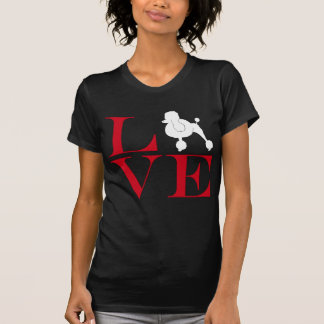 Amo los caniches - camiseta coloreada oscuridad