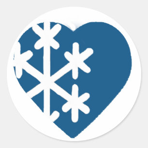 Amo los copos de nieve - pegatinas