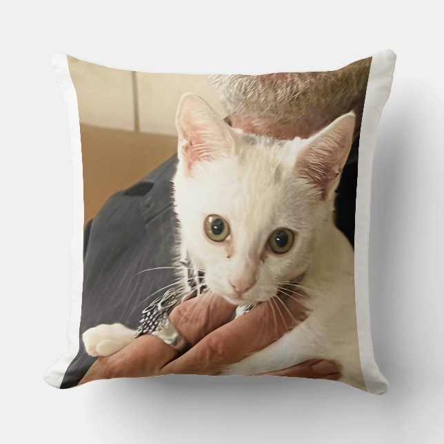 ¡Amo los Gatos! Almohada de Gatos (Anverso)