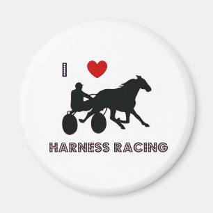 Amo los imanes de las Carreras de arnés