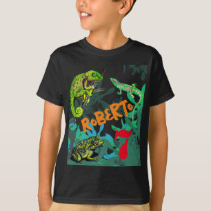 ¡Amo los reptiles cumpleaños ! Camiseta