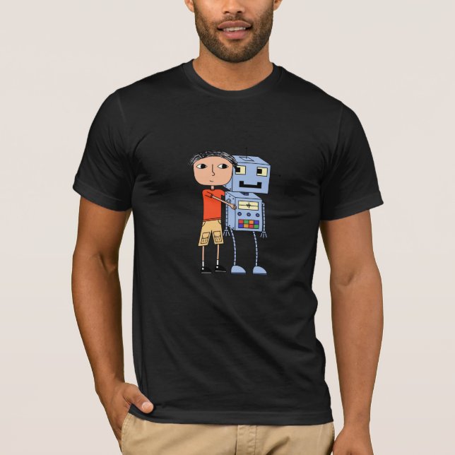 Amo los robots - camiseta (Anverso)