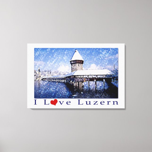 Amo Luzern - Lienzo envuelto (Anverso)