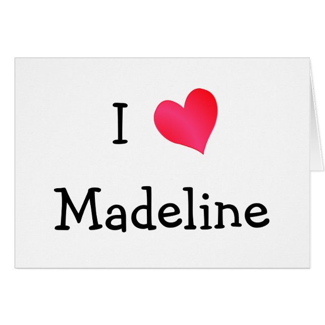 Amo Madeline (Anverso (Horizontal))