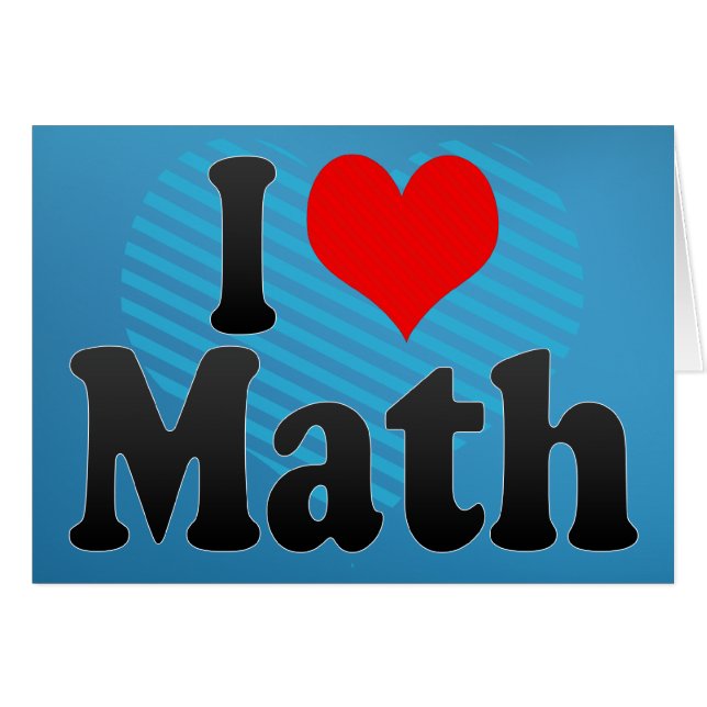 Amo matemáticas (Anverso (Horizontal))