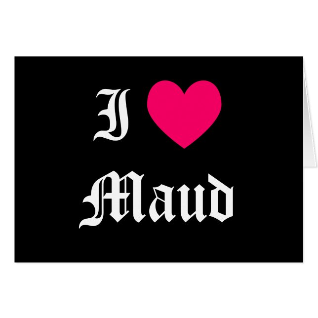 Amo Maud (Anverso (Horizontal))