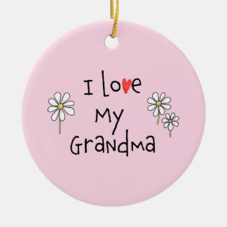 Amo Mi Abuela Foto Ornamento Cerámico