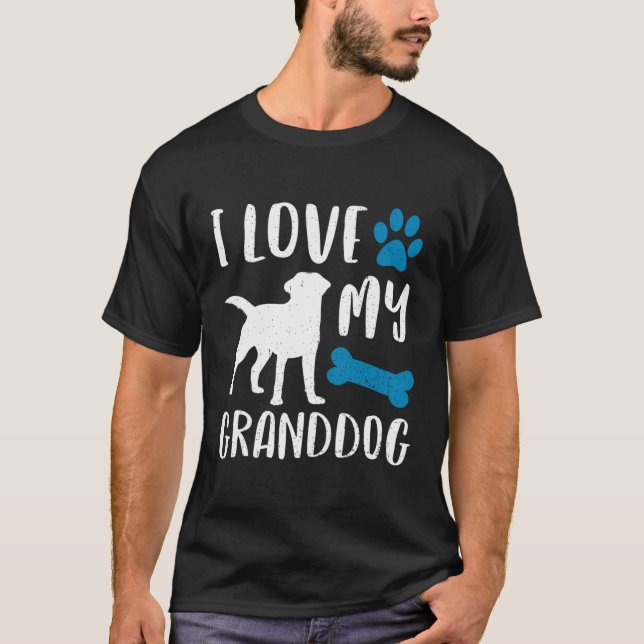 Amo Mi Abuelo Camisa Labrador Recuperador Perro Gr (Anverso)