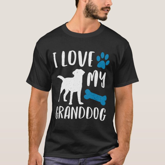 Amo Mi Abuelo Camisa Labrador Recuperador Perro Gr (Anverso)