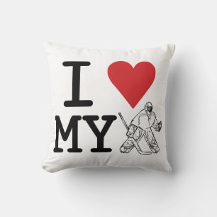 Amo mi almohada del personalizable del portero del