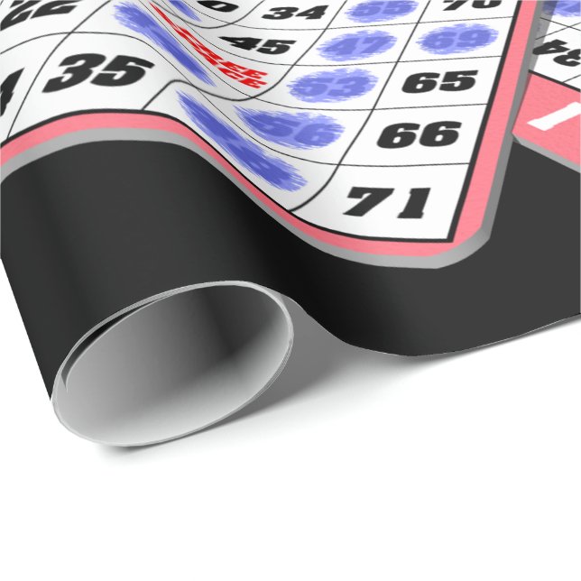 Amo mi bingo que envuelve el papel del regalo (Esquina del rollo)