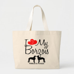 Amo Mi Bolsa De Dos Borzois