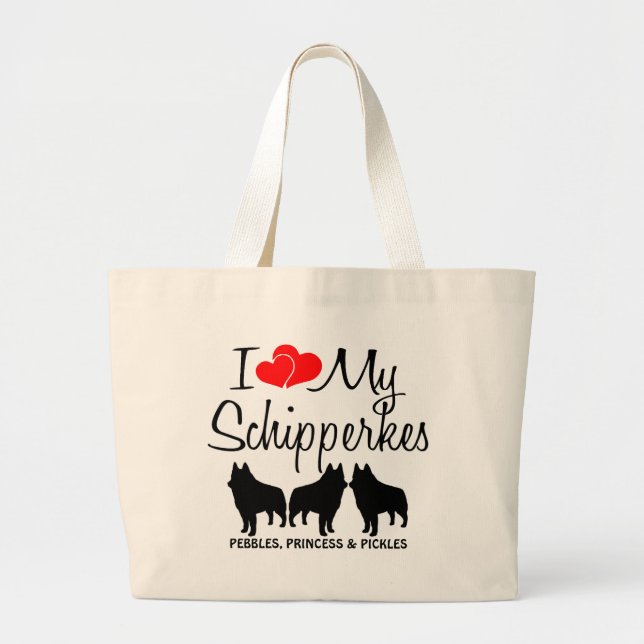 Amo Mi Bolsa De Tres Schipperkes (Frente)