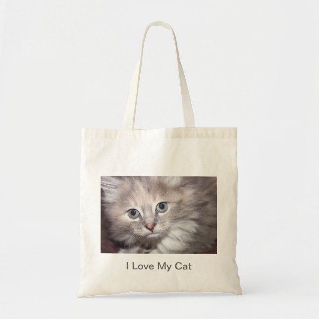 Amo mi bolso de la lona del gato (Frente)