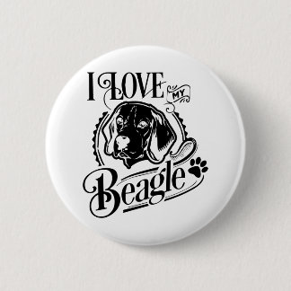 Amo Mi Botón Beagle