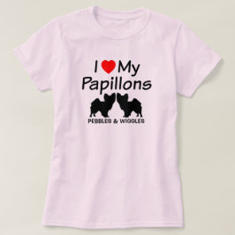 Amo Mi Camisa De Dos Perros Papillones
