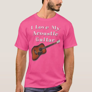Amo Mi Camisa De Guitarra Acústica