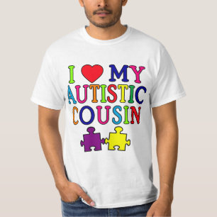 Amo mi camiseta autística del primo