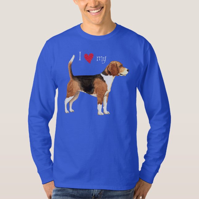 Amo mi camiseta Beagle (Anverso)