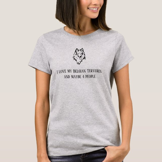 Amo mi camiseta belga Tervuren (Anverso)
