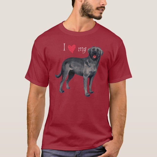 Amo mi camiseta Black Lab (Anverso)