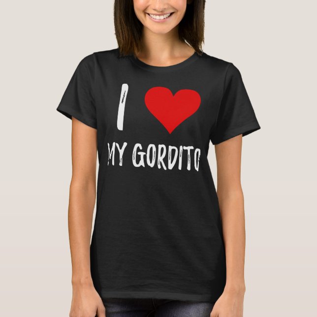 Amo mi camiseta de Gordito (Anverso)