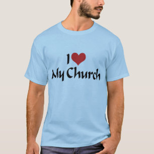 Amo mi camiseta de la iglesia