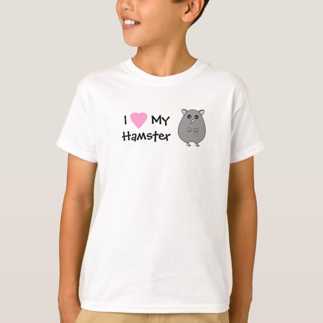 Amo mi camiseta de los chicas del hámster (Anverso)