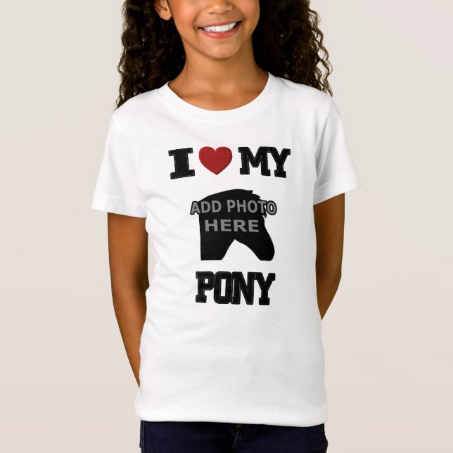 ¡AMO MI CAMISETA DE LOS NIÑOS DEL POTRO - AÑADA SU (Anverso)