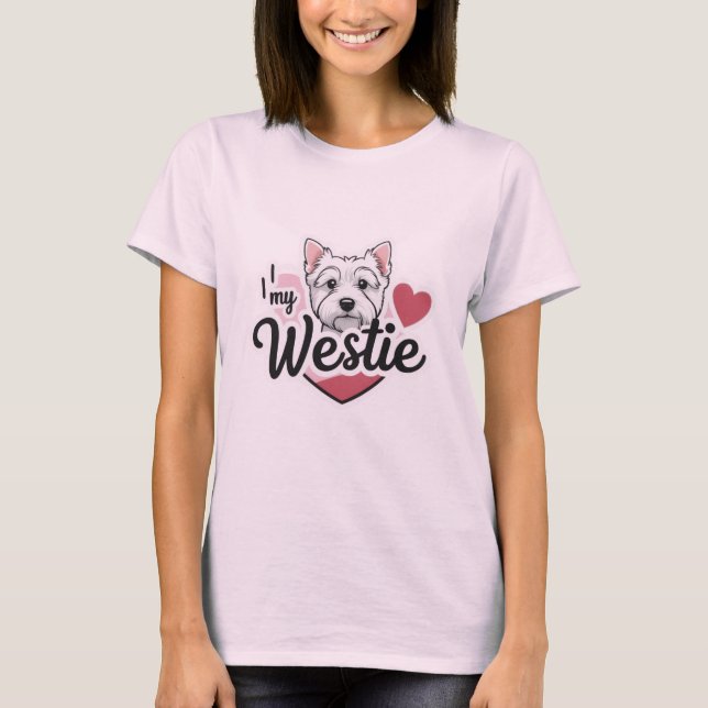Amo Mi Camiseta De Perro Westie (Anverso)